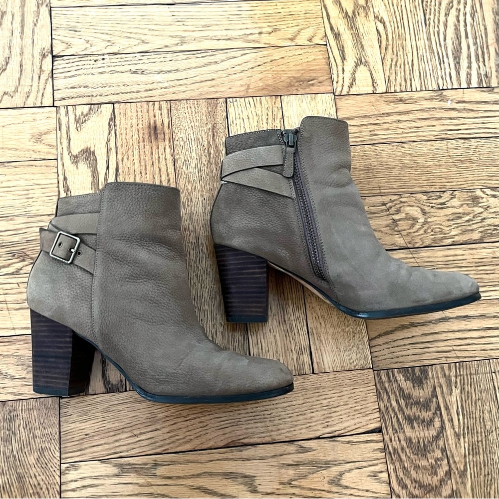 Cole Haan Grand OS Heeled Ankle Boots Nubuck 7.5